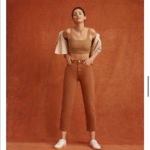 Everlane Way High Jean Rich Earth 24 NWOT